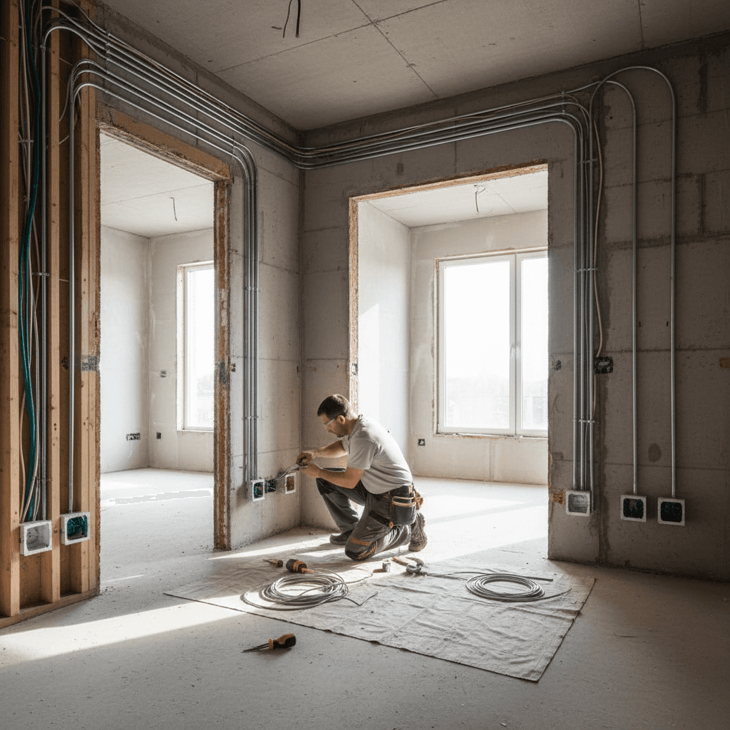Instalasi listrik lengkap untuk renovasi rumah