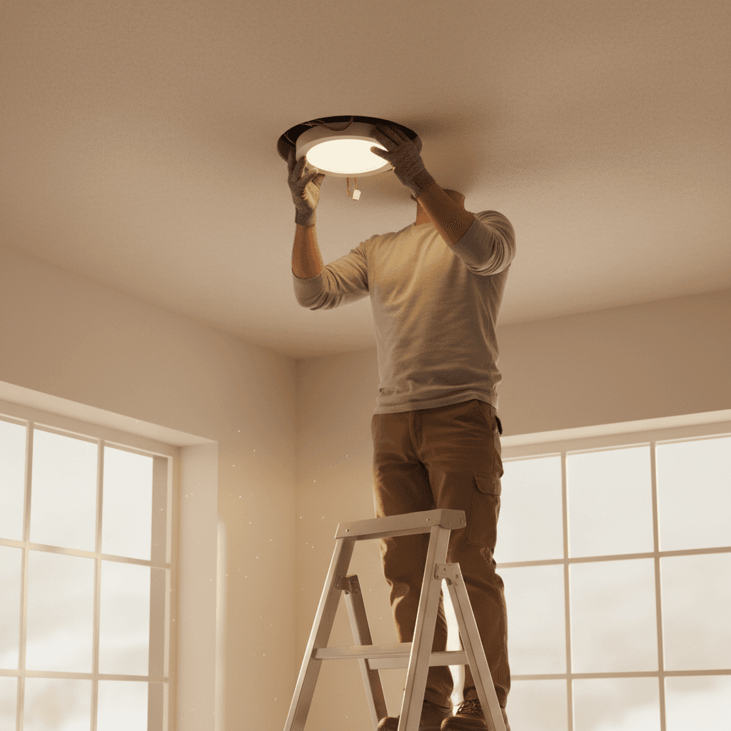 Pasang lampu & downlight