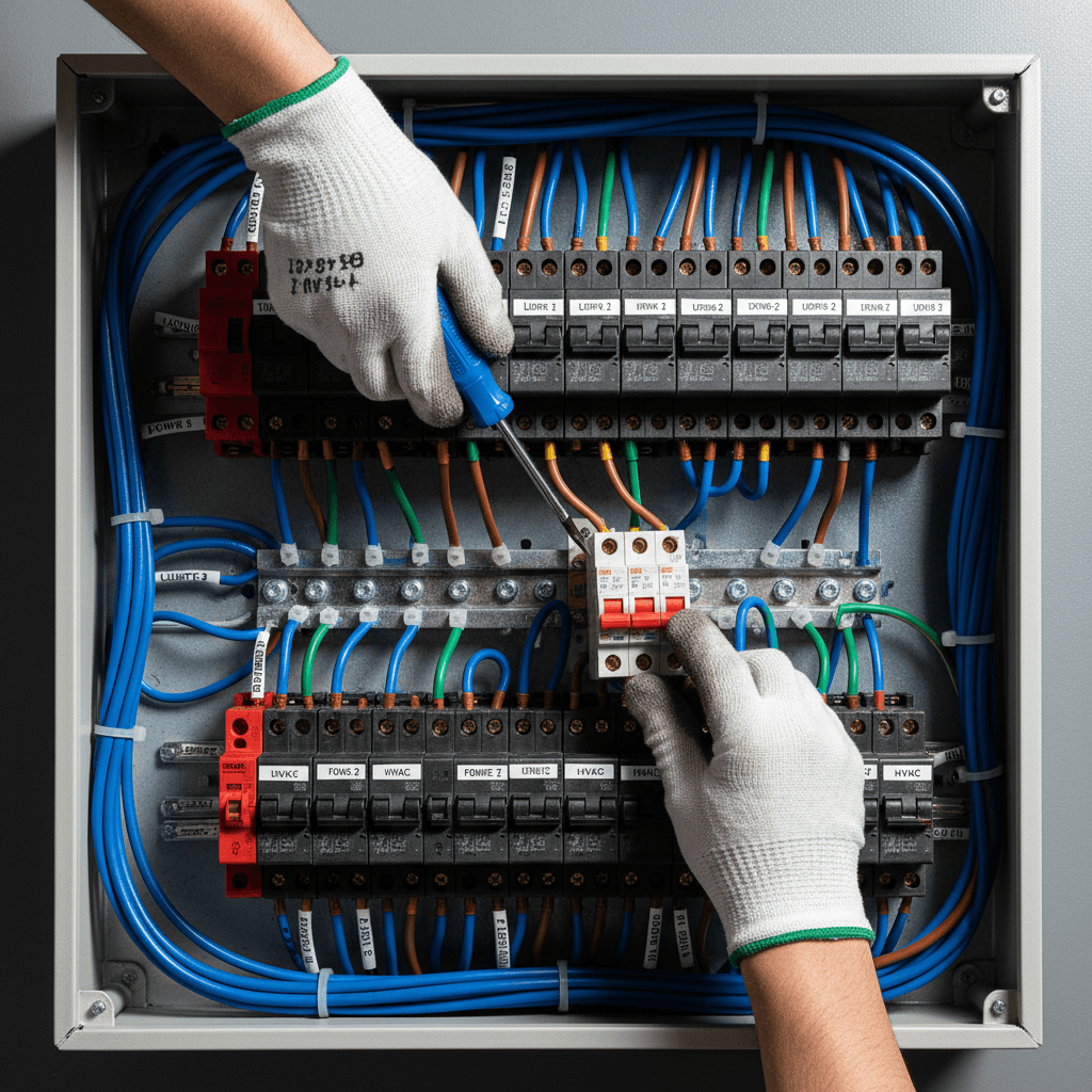 Instalasi MCB dan panel box listrik